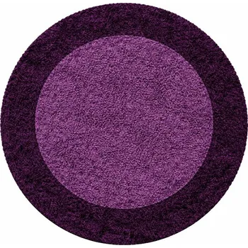 Ayyildiz Kusový koberec Life Shaggy 1503 lila kruh Rozměry koberců: 120x120 (průměr) kruh