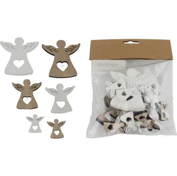 Vánoční dekorace Dekorace anděl, 18 ks D6581