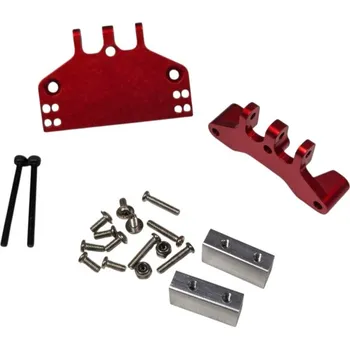 RC model D2U-11 Tuning držák spojovacích tyčí pro zadní a přední nápravu včetně úchytu pro servo řízení pro Jeep Rubicon IQ models - RC_324004