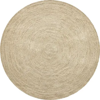 Koberec Ručně vázaný kusový koberec Mira J 16 Natural kruh, 80x80 (průměr) kruh, béžová, chodba / předsíň, Diamond Carpets India - 1 rok na vrácení + DOPRAVA ZDARMA k Vám i zpět