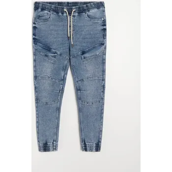 Pánské džíny Sinsay - Kalhoty Jogger slim fit - námořnická modrá - 474FB-59J - 474FB-59J-38