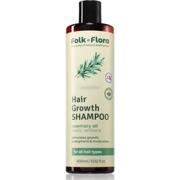 Šampon Folk & Flora Verbena hydratační šampon pro podporu růstu vlasů 400 ml