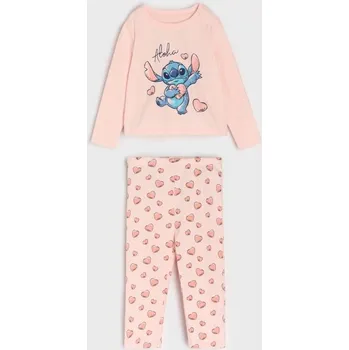 Sinsay - Dvoudílná pyžamová souprava s dlouhým rukávem Stitch - pastelová růžová - 131DP-03X - 131DP-03X-74