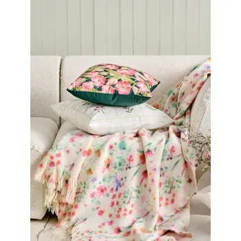 Polštář Sinsay - Dekorační polštář s květinami - vícebarevná - 972GU-MLC - 972GU-MLC-ONE