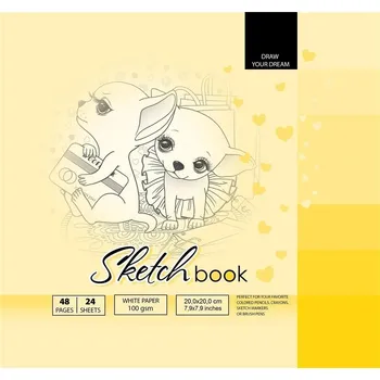 Skicák 200x200/48 listů 100g TW FRESH