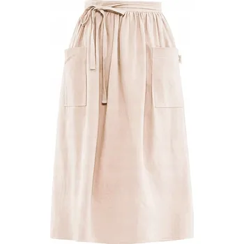 Kuchyňská zástěra Zástěra kuchyňská gastronomická dámská zástěra bavlna béžová