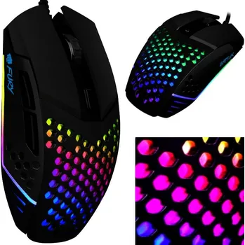 Myš Myš drátová Fury Battler 6400 DPI optický senzor černá