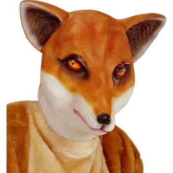Maska na obličej Widmann latex zvířata hnědá