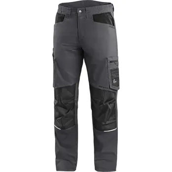 montérky SOLIS FLEX CXS kalhoty do pasu - šedá/černá - 60/182