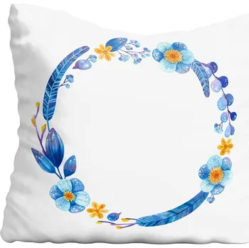 Povlak na polštářek Povlak na polštář věnec květiny 60x60 cm