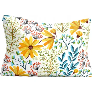 Polštář Povlak na polštář Kytičky 60x90 cm