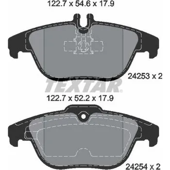Brzdová destička Sada brzdových destiček, kotoučová brzda TEXTAR 2425301