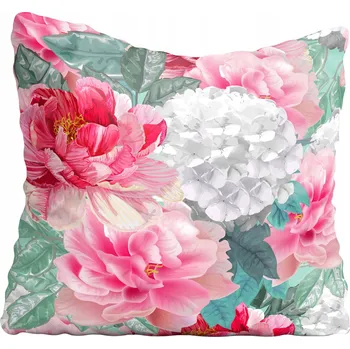 Povlak na polštářek Dekorační povlak na polštář Květiny akvarel 45x45 cm