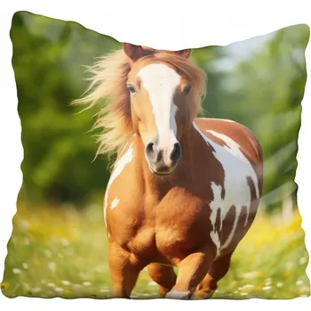 Povlak na polštářek Dekorační povlak na polštář s motivem koně 45x45 cm
