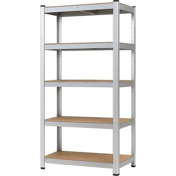 Dílenský regál Regál 1800x700x300 mm zinkovaný 5-policový, nosnost 875 kg