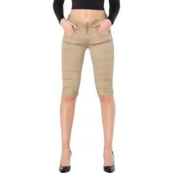 Dámské kalhoty Dámské 3/4 kalhoty (rybářky) Gemello Woman Fashion béžové, velikost 31, Bavlna