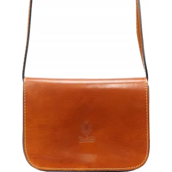 Kabelka Vera Pelle kabelka kožená kabelka přes rameno z pravé kůže hnědá