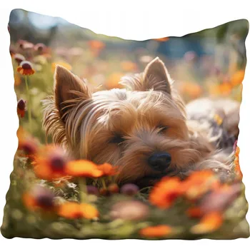 Polštář Dekorační povlak na polštář s motivy psů 50x50 cm