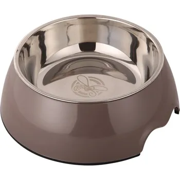 Miska pro psa Huhubamboo Melaminová miska šedá L