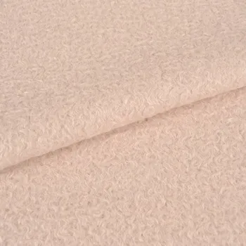 Zbytek - Kabátovina s Bouclé vzhledem přírodní