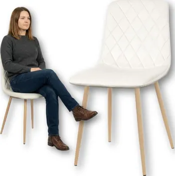 Jídelní židle Židle Szchara béžový velur 1 ks