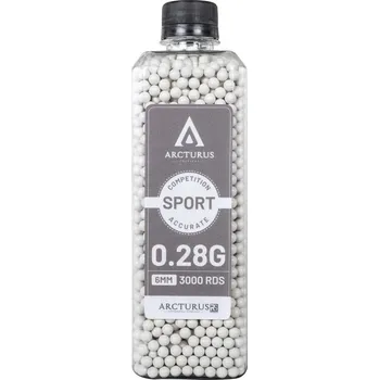Airsoftová kulička Airsoftové kuličky Arcturus RS® SPORT 0,28g, 3000bb, láhev