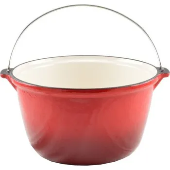 Kempingové nádobí Pro-Tech shop Litinový kotlík se smaltovaným povrchem 5L 26cm 52681&nbsp;13253