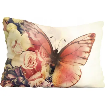 Polštář Povlak na polštář motýl 70x90 cm