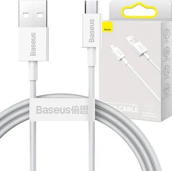 Datový kabel Kabel Baseus Superior Series USB na micro USB, 2A, 1 m (bílý)