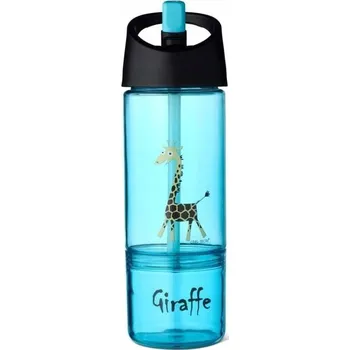 Láhev Carl Oscar Kids Bottle 2v1 Lahev Na Pití s nádobkou na svačinu 2v1 Tyrkysová