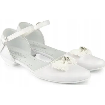 Dívčí obuv Dívčí k prvnímu svatému přijímání boty KBD-715, velikost 34, elegantní, délka stélky 22,9 cm