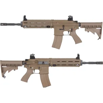Airsoftová zbraň WE Airsoftová zbraň 416 GBB V3 - celokov, blowback, TAN