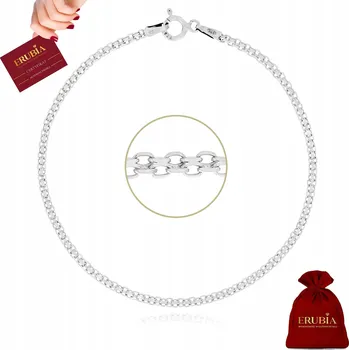 Náramek DÁMSKÝ STŘÍBRNÝ NÁRAMEK BISMARK STŘÍBRO 925 20 cm 2 mm PRO DÍVKU DCERU