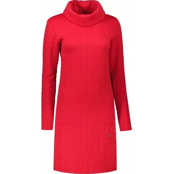 Dámské šaty Šaty KIXMI OKTAVIA ČERVENÉ, velikost: S