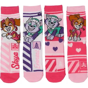 Dámské ponožky Ponožky / ponožky Tlapková patrola SKYE dětské bavlněné 4-balení velikost 27-30