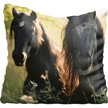 Polštář Dekorační povlak na polštář s koněm 50x50 cm