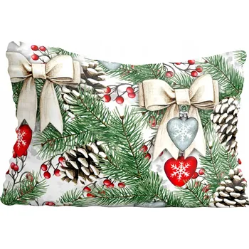Polštář Povlak na polštář s vánočním motivem, hvězda, 50x70 cm