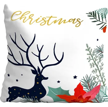 Polštář Povlak na polštářek s vánočním motivem, hvězda, 20x20 cm