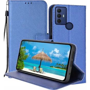 Pouzdro na mobilní telefon Flipové pouzdro MBM pro TCL 305 / 306 / 30E / 305i modré