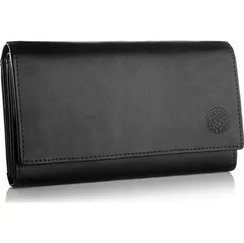 Peněženka Betlewski dámská peněženka z pravé lícové kůže černá