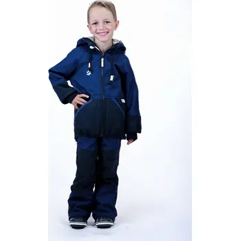 Chlapecká bunda Kocour Mourek BUNDA ZIMNÍ S BERÁNKEM modro/černá Velikost 146/152