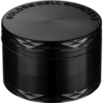 Kuchyňský mlýnek LIHAO Grinder Pollen Crusher, černý, 4dílná sada, mlýnek na bylinky ze slitiny zinku na koření,