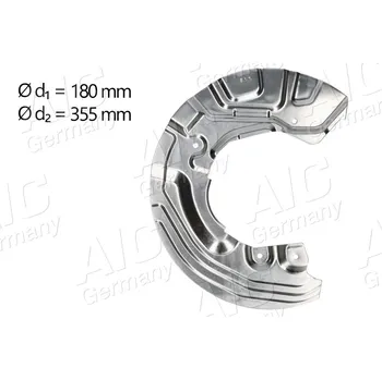 Autodíl Ochranný plech proti rozstřikování, brzdový kotouč A.I.C. 56981