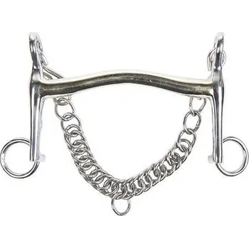 Vybavení pro koně Pákové udidlo HKM Baby Argentan, 16 mm, rameno 7 cm, 13,5 cm