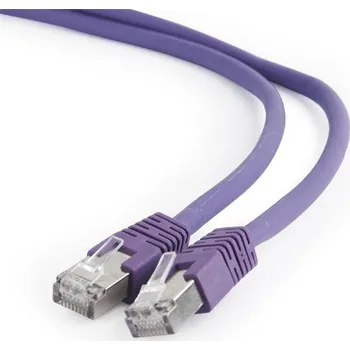 Síťový kabel Gembird patch kábel S/FTP Cat. 6A LSZH, 5 m, fialový PP6A-LSZHCU-V-5M