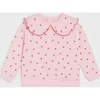 Dětská móda Sinsay - Mikina s kulatým výstřihem - pastelová růžová - 020HH-03X - 020HH-03X-68