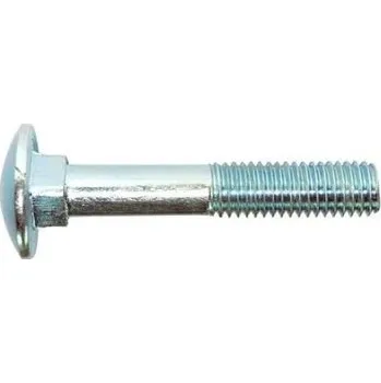 Šroub DIN 603 16x100 ZN Šroub vratový s plochou hlavou a čtyřhranem, zinek