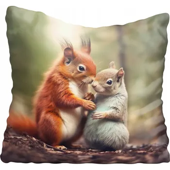 Povlak na polštářek Dekorační povlak na polštář veverka 40x40 cm