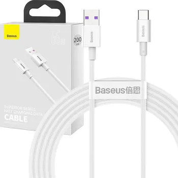Datový kabel Kabel Baseus Superior Series USB na USB-C, 66 W, 2 m (bílý)