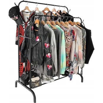 Věšák Stojací věšák kovový NetPrice černý